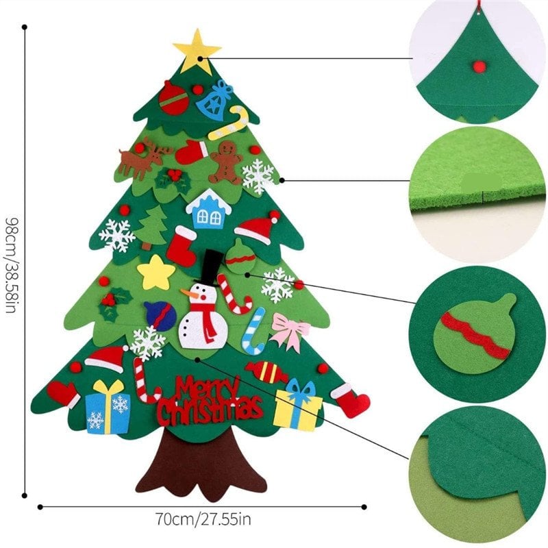 š„Christmas Sales 49% OFFš„DIY Felt Christmas Tree Setš