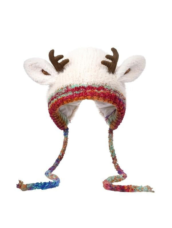 🎄🦌Cute Christmas Reindeer Antler Plush Hat