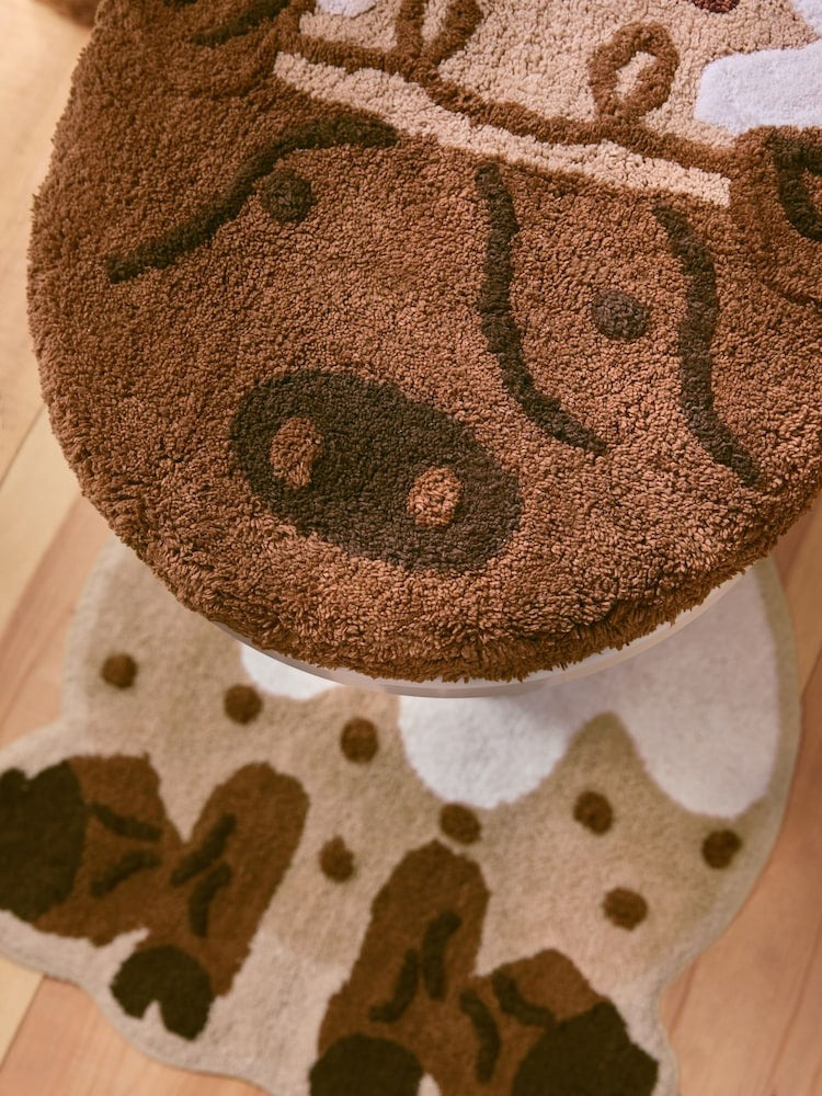 Christmas The Highland Cow 100% Cotton Pedestal Set