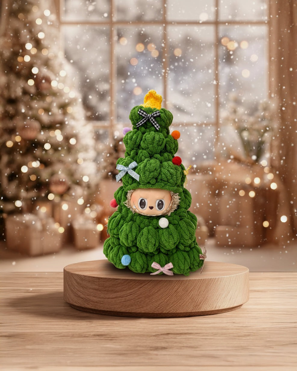 Labubu Christmas Tree Outfit – With Carry Strap