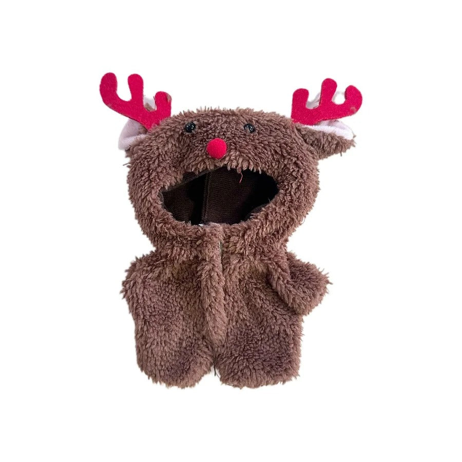 Labubu doll clothes, Christmas reindeer winter outfits