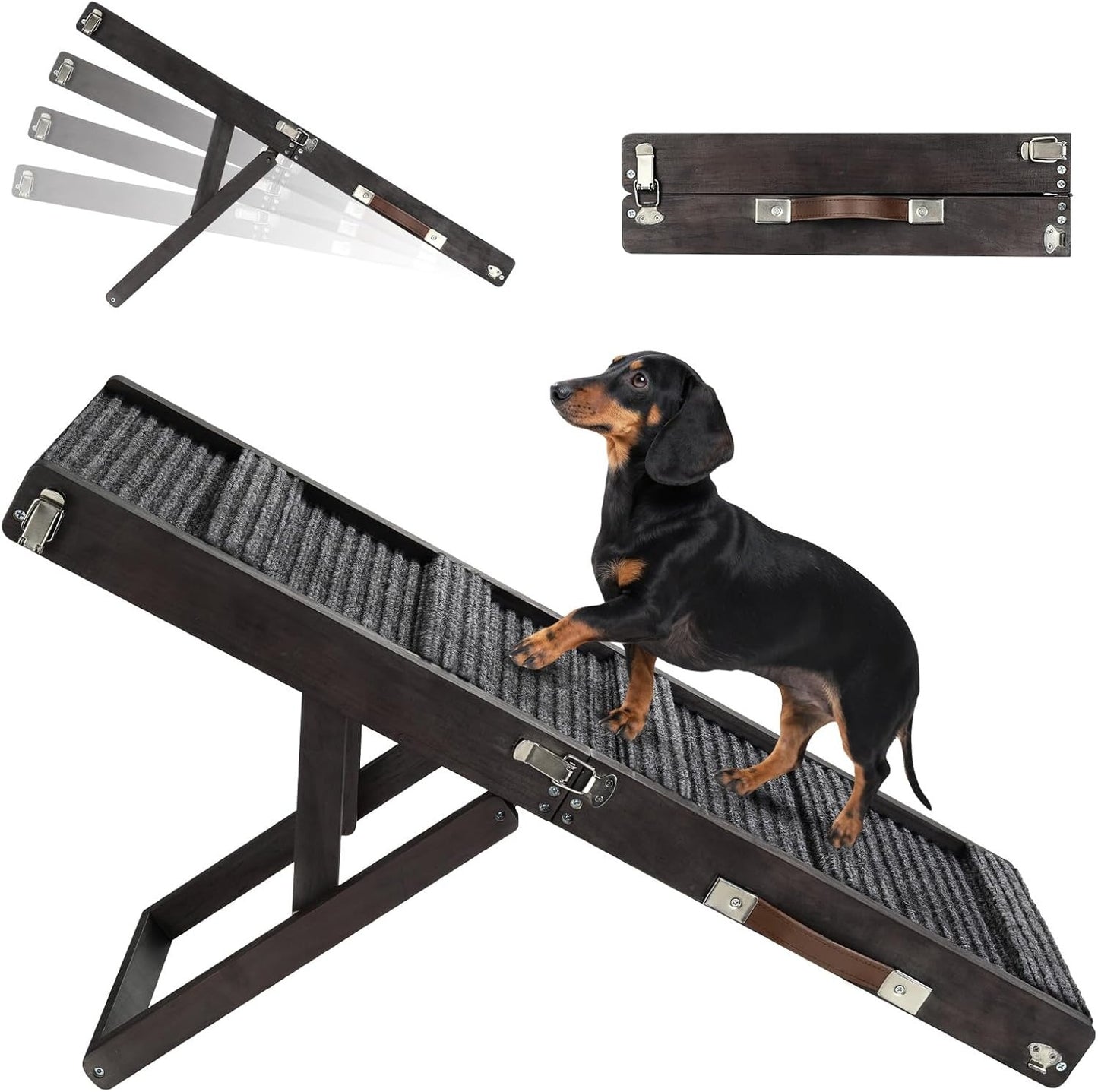 Upgraded Dog Ramp for Couch, Foldable Small Dog Ramp for Sofa