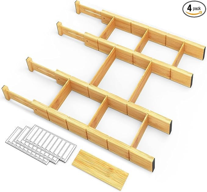 Bamboo Drawer Dividers
