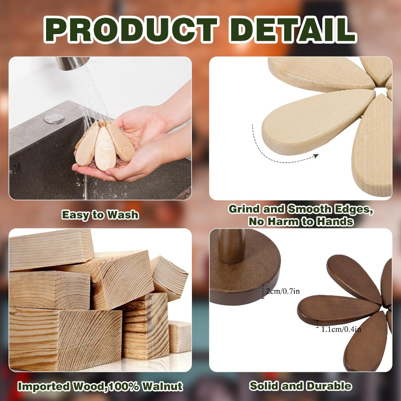 Wooden Tree Trivets For Hot Dishes