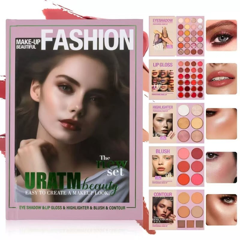 5-Layer Book-Style Makeup Palette with 67 Pro Shades