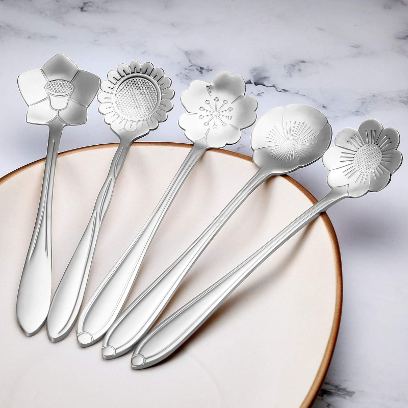 8-Piece Stainless Steel Spoon Set
