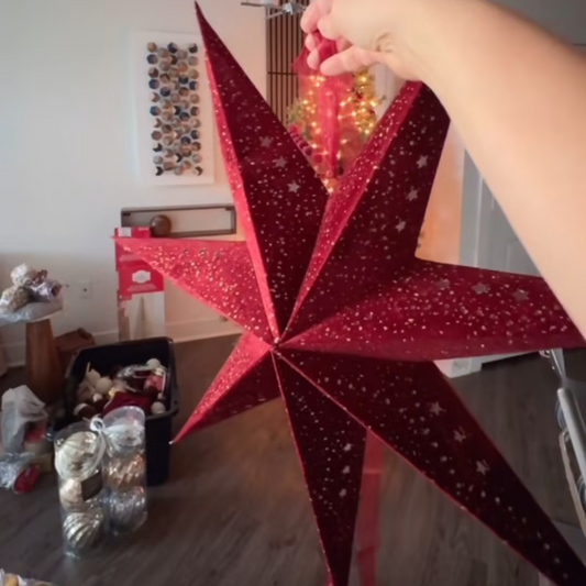 Paper Star Christmas Ornaments