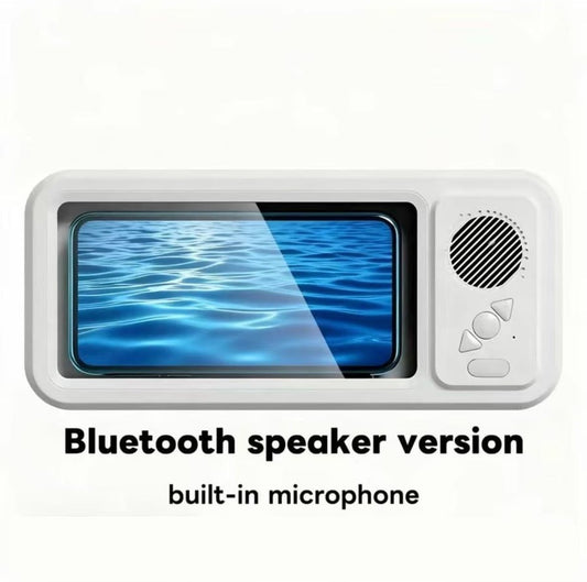 Shower Phone Holder with Wireless Bluetooth Speaker