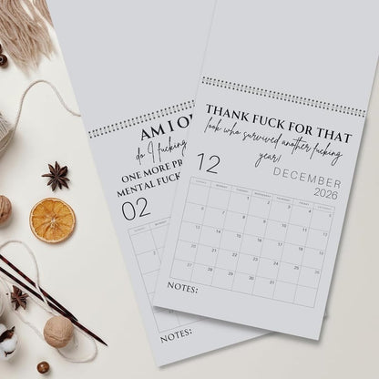 Fuck It 2026 Spiral Bound Wall Calender
