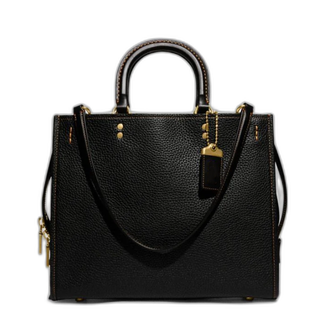Women's Rogue Bag In Regenerative Leather Brass/Black