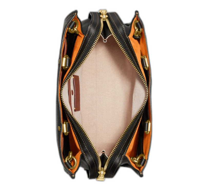 Women's Rogue Bag In Regenerative Leather Brass/Black