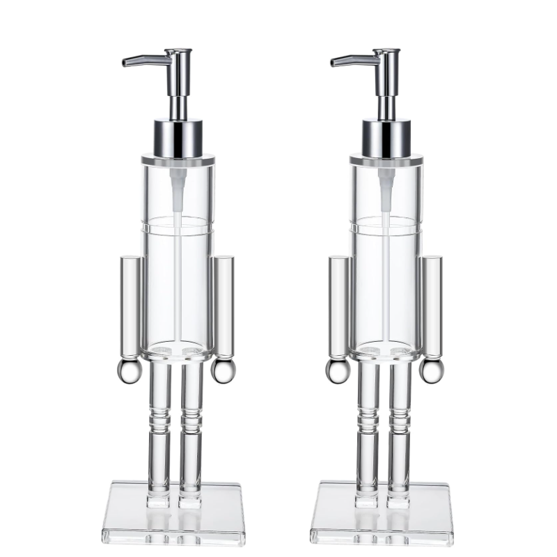 Two-piece Christmas-themed Hand Pump Refillable Hand Sanitiser Dispenser Set