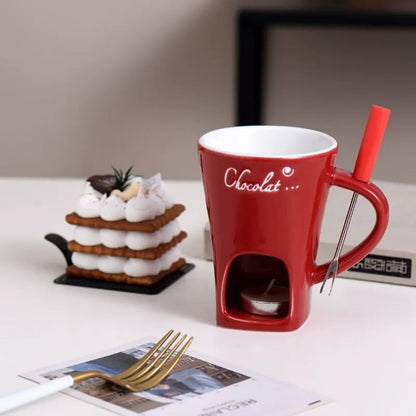 Handmade Chocolate Melting Mug – The Cozy Fondue Experience