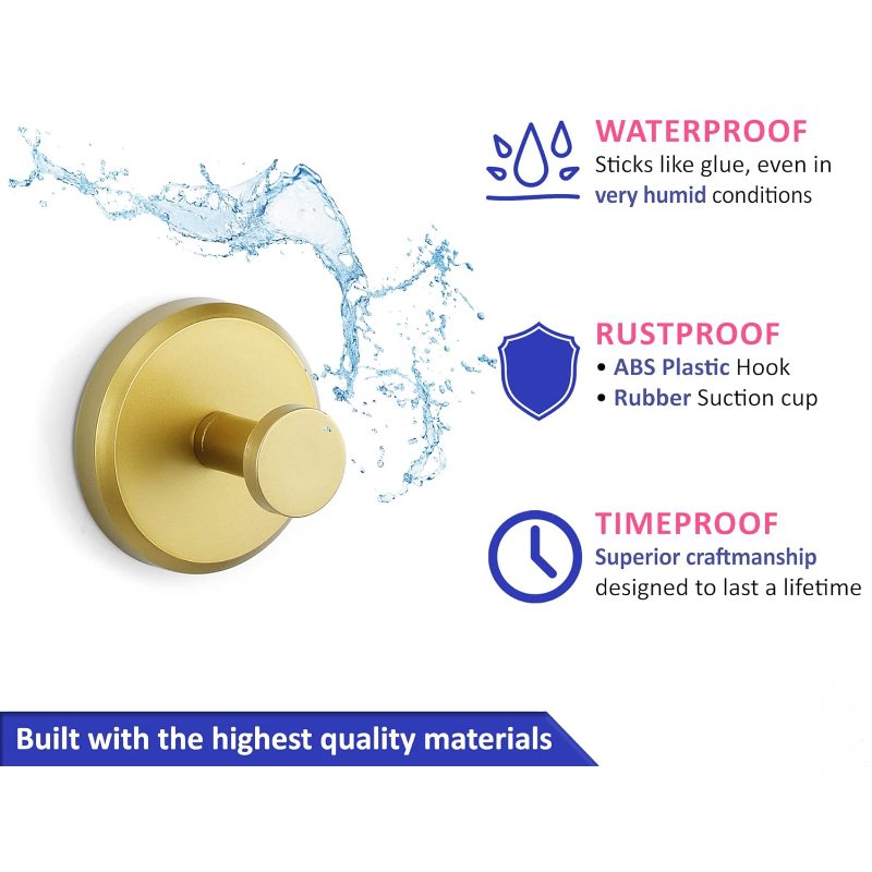 4-piece Suction Cup Hook Set