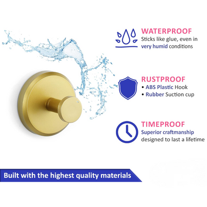 4-piece Suction Cup Hook Set