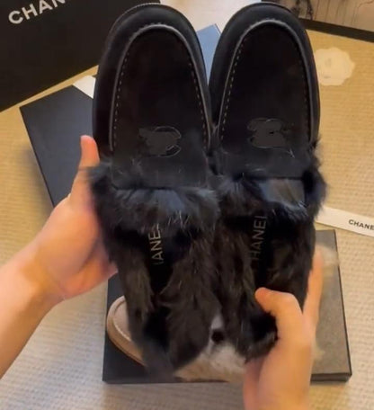 Goat Suede Lambskin Shoes