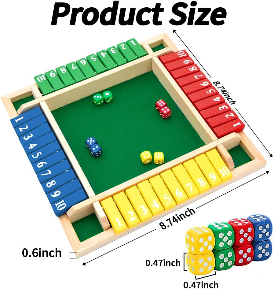 🔥Christmas Sales 49% OFF🔥Number Flip Cards - Wooden Dice Board Game