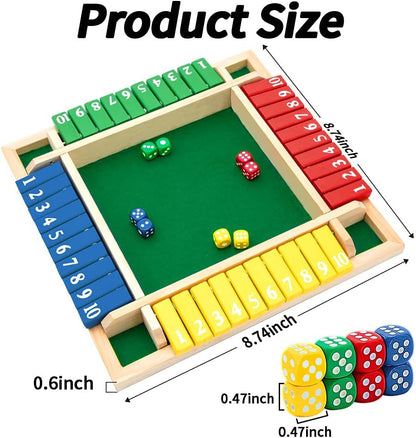 🔥Christmas Sales 49% OFF🔥Number Flip Cards - Wooden Dice Board Game