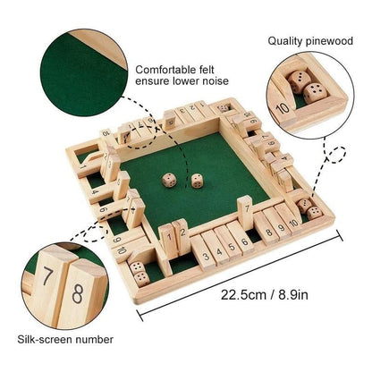 🔥Christmas Sales 49% OFF🔥Number Flip Cards - Wooden Dice Board Game