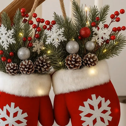 🔥Christmas Sales 49% OFF🔥Sparkling Christmas Mitten Wreath