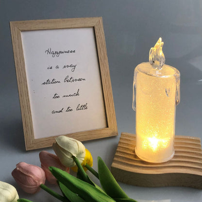 🕯️LED Simulation Crystal Candle Lamp（4pcs in 1 set）