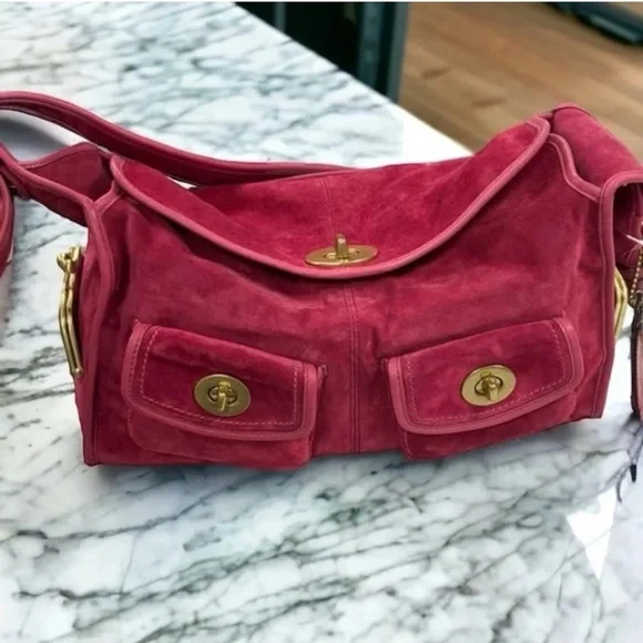 Large-Capacity Suede Shoulder Bag