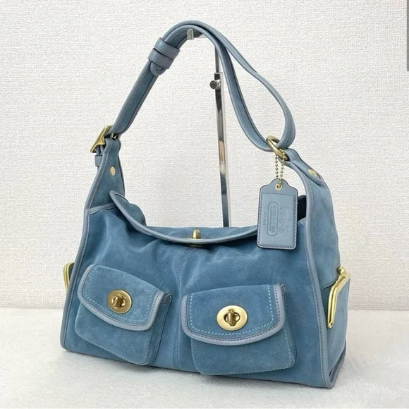 Large-Capacity Suede Shoulder Bag