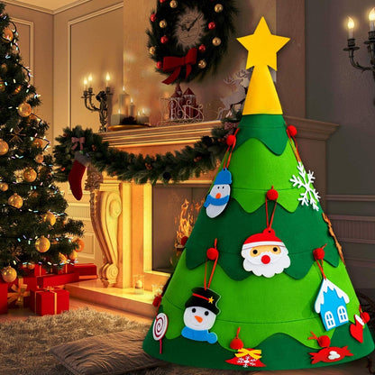 🎄3D Children's DIY Felt Christmas Tree