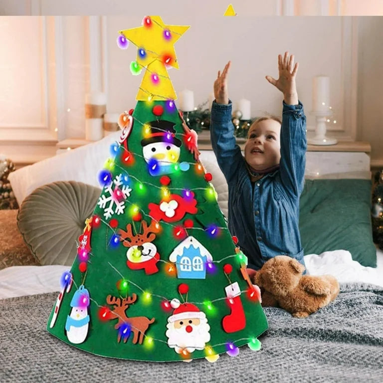 🎄3D Children's DIY Felt Christmas Tree
