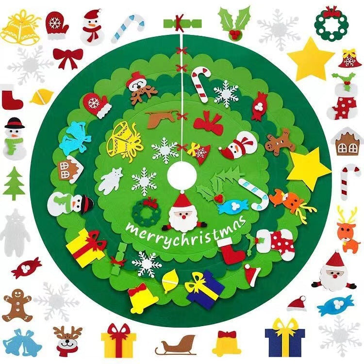 🎄3D Children's DIY Felt Christmas Tree