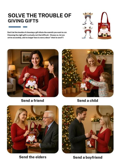 🎄🦌Cute Christmas Reindeer Antler Plush Hat