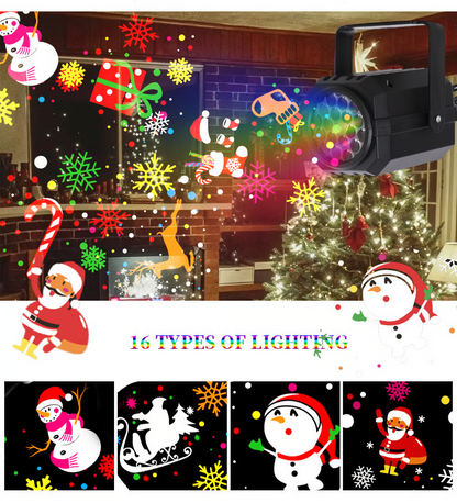 ⭐ LED Christmas Projection Lamp – 16 Patterns Of Pure Holiday Magic!