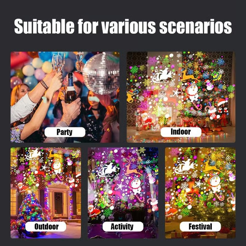 ⭐ LED Christmas Projection Lamp – 16 Patterns Of Pure Holiday Magic!