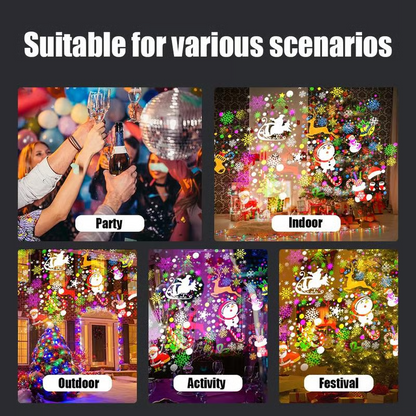 ⭐ LED Christmas Projection Lamp – 16 Patterns Of Pure Holiday Magic!