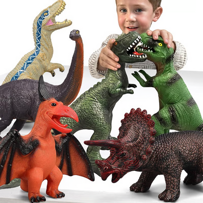 6 Piece Jumbo Dinosaur Toys,Large Soft Dinosaur Toys For Lovers