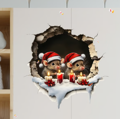 Creative Christmas Santa Wall Stickers