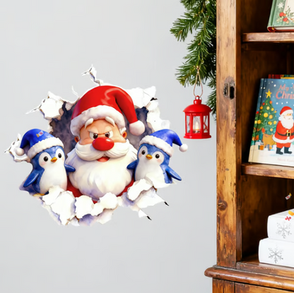 Creative Christmas Santa Wall Stickers