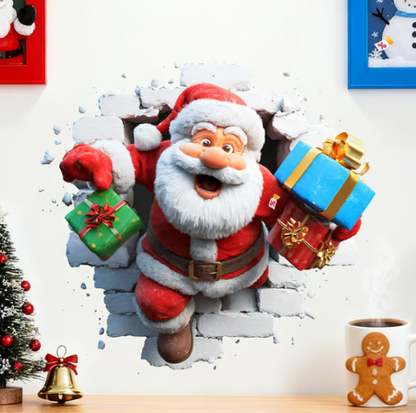 Creative Christmas Santa Wall Stickers