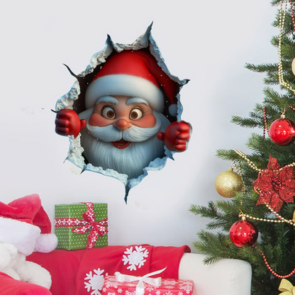 Creative Christmas Santa Wall Stickers