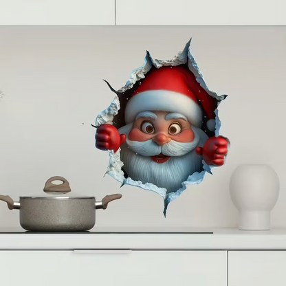 Creative Christmas Santa Wall Stickers