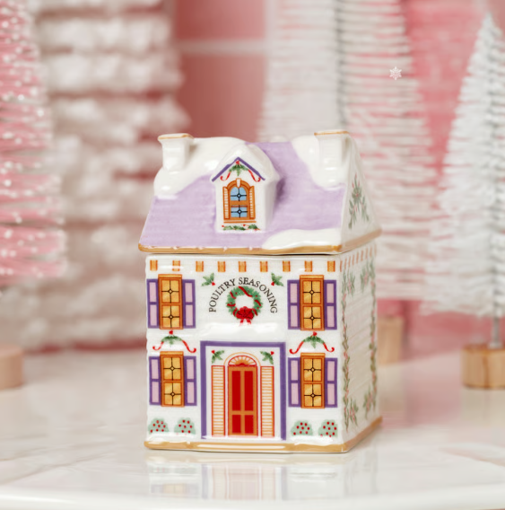 ✨ Holiday Village Spice House Set — A Mini Christmas Wonderland For Your Kitchen!