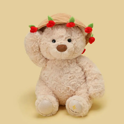 Teddy Bear With A Bouquet Of Flowers
