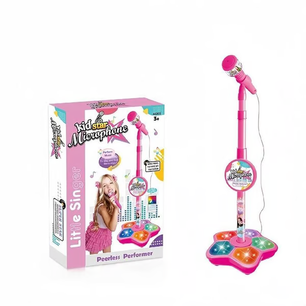 Kids Karaoke Machine With Light  | Sing-Along Microphone Toy For Girls