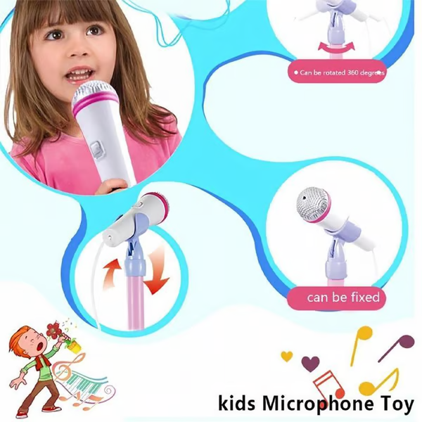 Kids Karaoke Machine With Light  | Sing-Along Microphone Toy For Girls