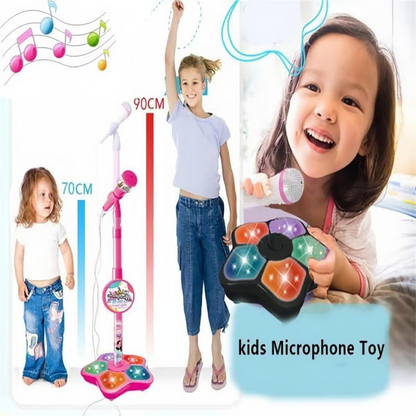 Kids Karaoke Machine With Light  | Sing-Along Microphone Toy For Girls