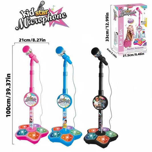 Kids Karaoke Machine With Light  | Sing-Along Microphone Toy For Girls