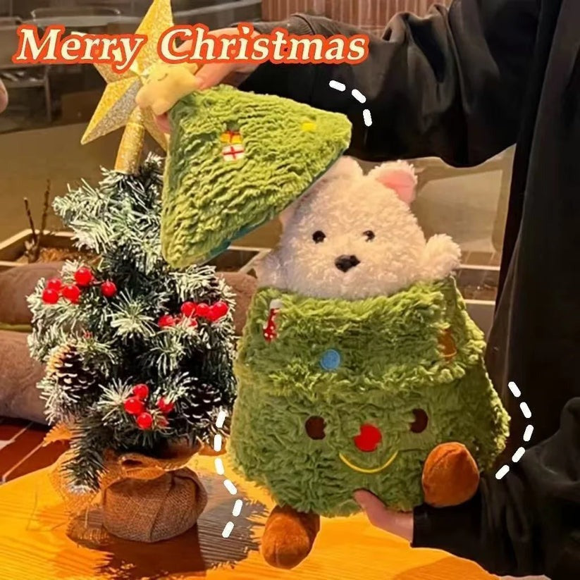 Christmas Tree Pup Plushie Set