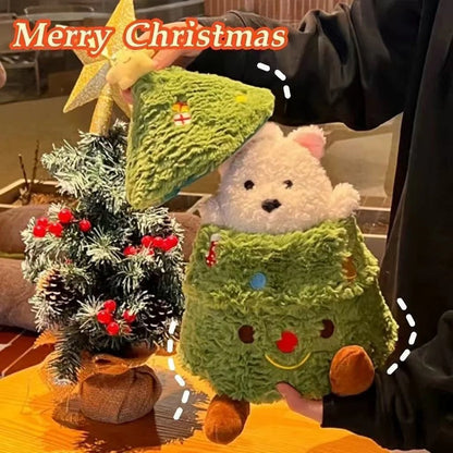 Christmas Tree Pup Plushie Set