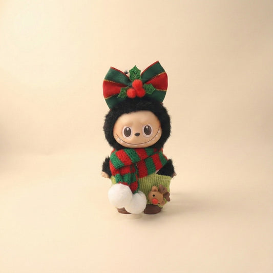Labubu Pin For Love (V4) Holiday Ribbon Knit Outfit