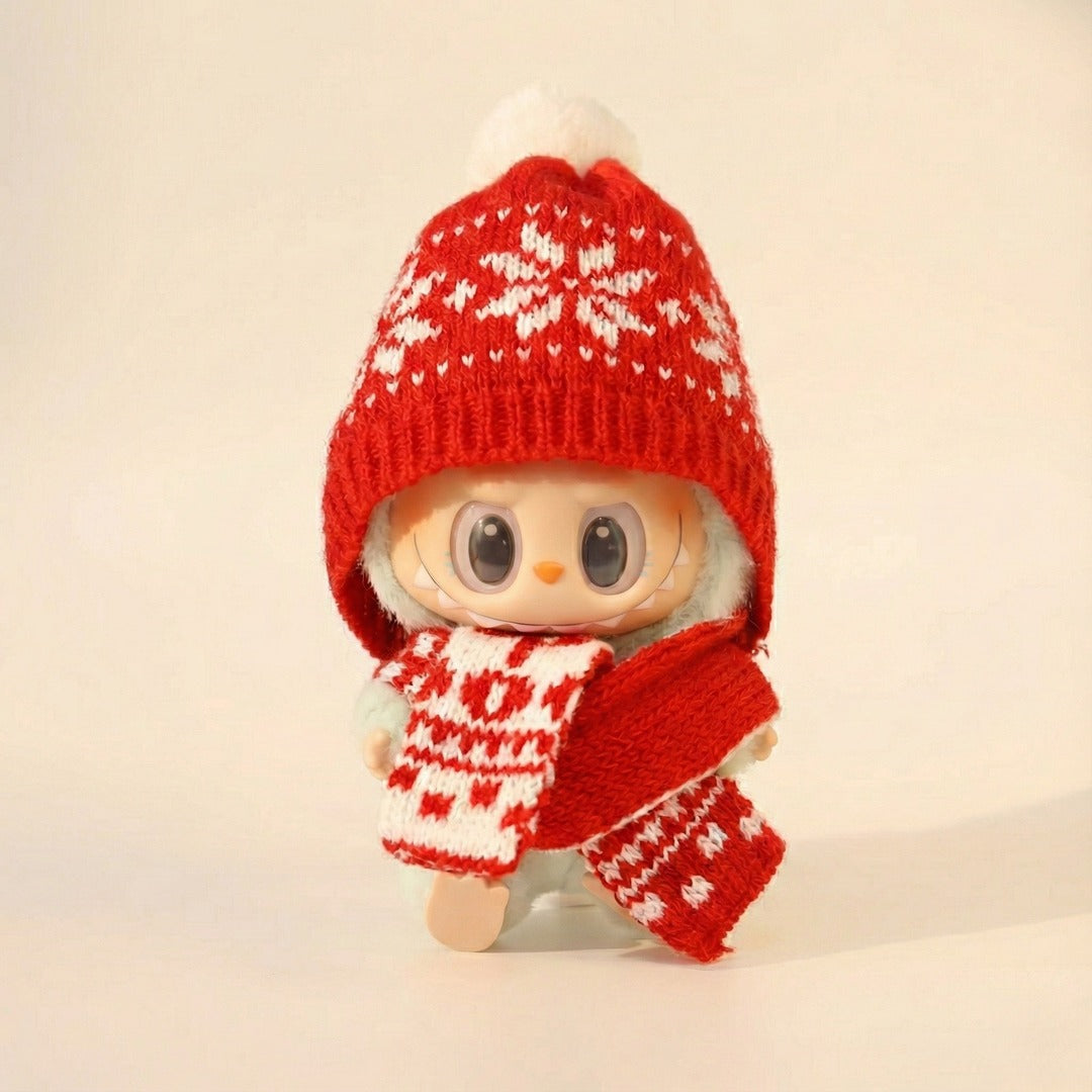 Labubu Holiday Snowflake Knit Outfit